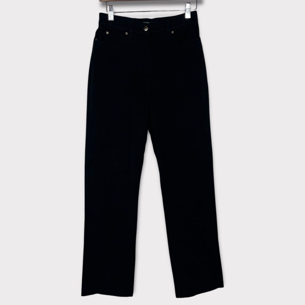 MaxMara Stretch Weekend Pants 4 Straight Leg Black High Rise Neutral Minimalist